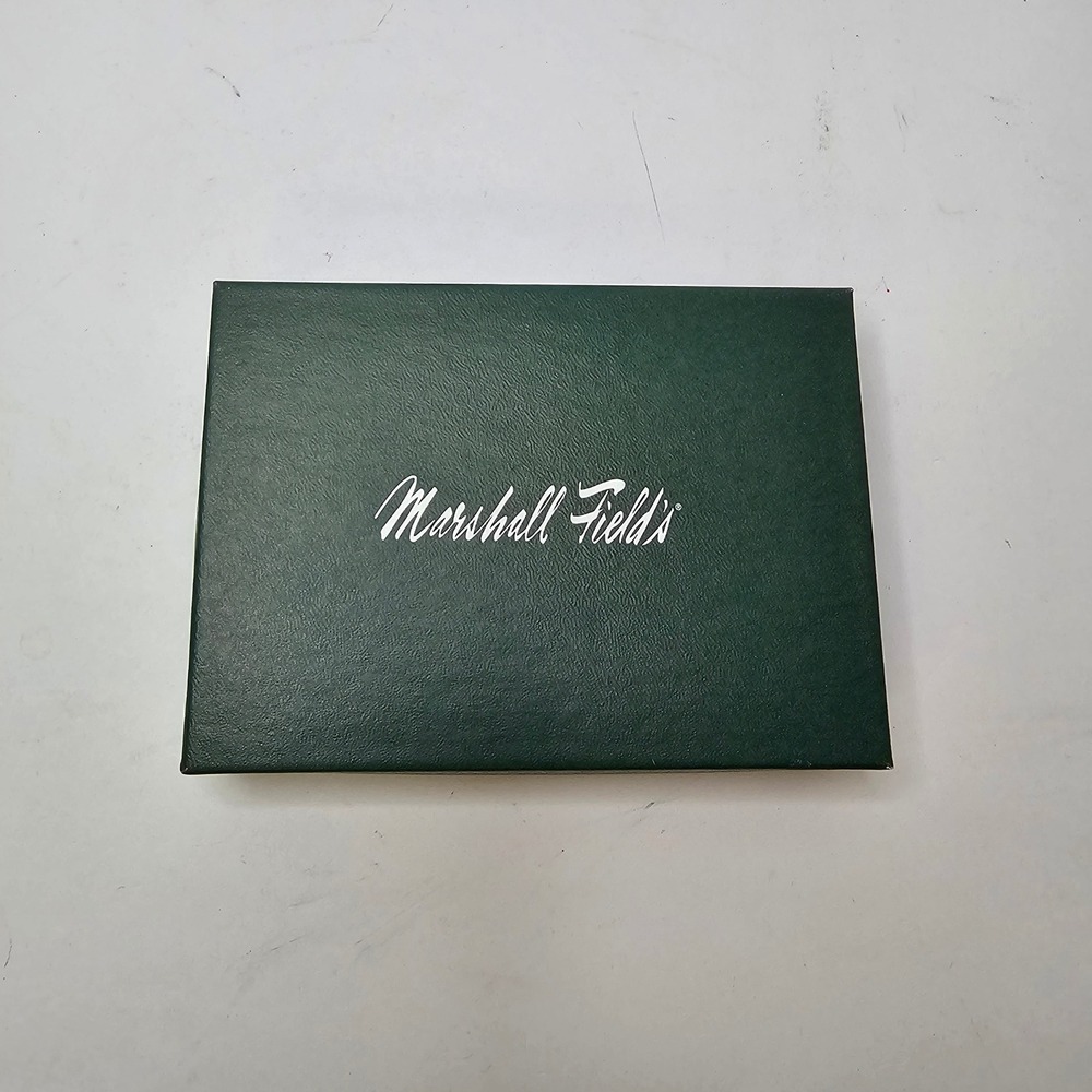 Vintage Marshall Field's Jewelry Gift Box with Original Receipt Chicago History